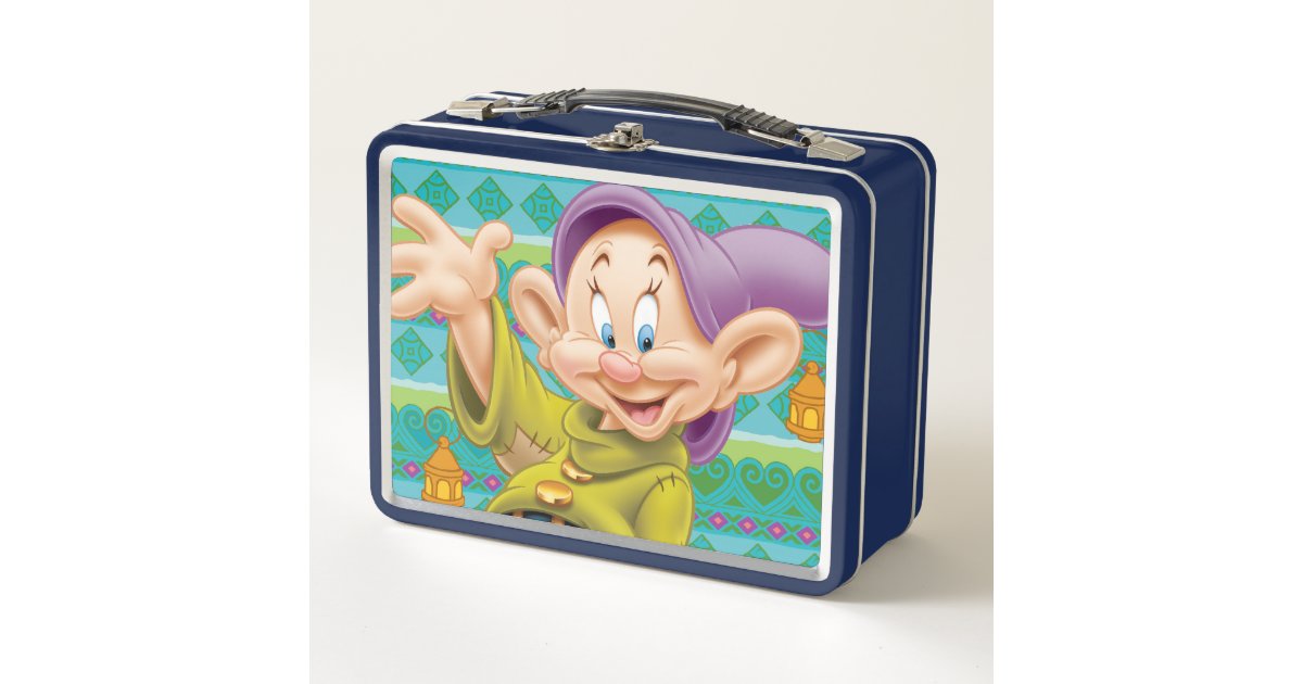 Pretty, Stylized Frozen Metallic Lunch Bag with Strap