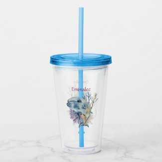 Dophin Under the Sea Marine Life Monogrammed Kids 