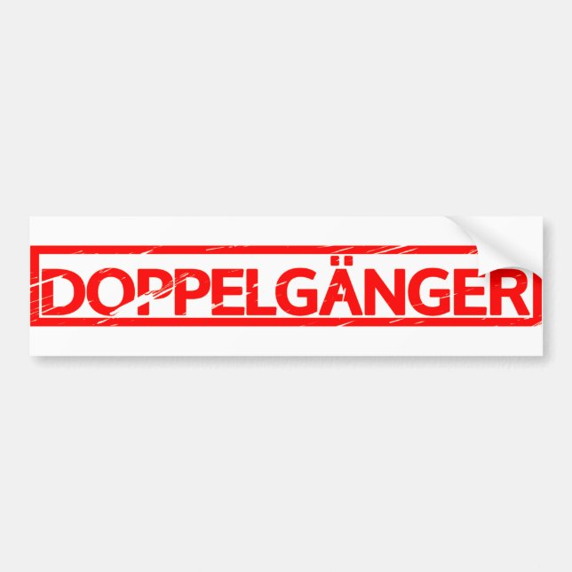 Doppelgänger Stamp Bumper Sticker (Front)
