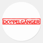 Doppelgänger Stamp Classic Round Sticker