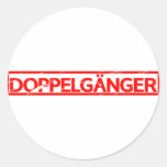 Doppelgänger Stamp Classic Round Sticker
