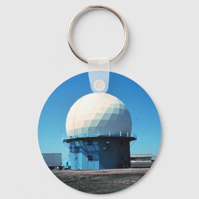 Doppler Weather Radar Station - Norman Keychain (Front)