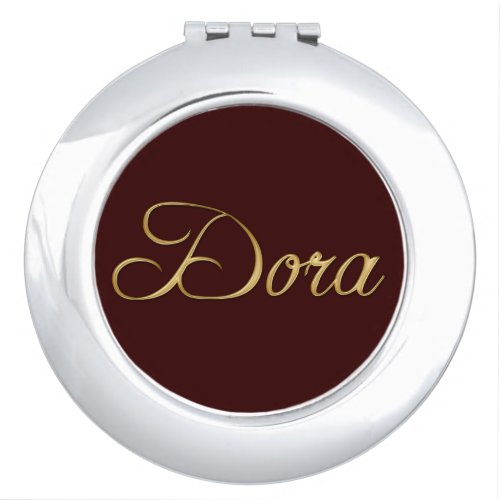 DORA Name Branded Gift for Women Mirror For Makeup