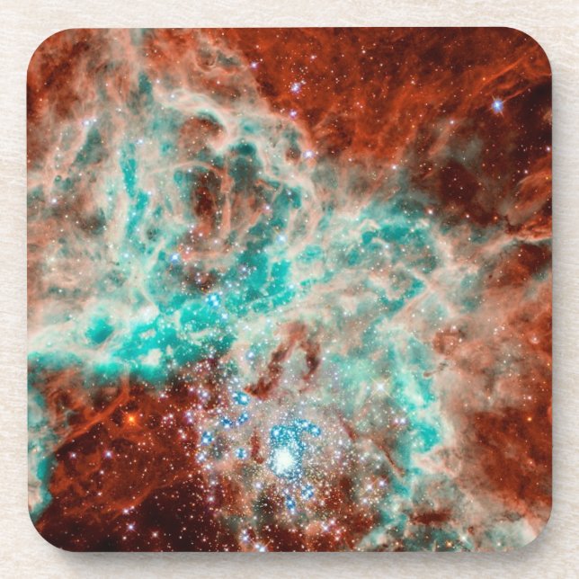 Doradus Nebula Birthing Planets Beverage Coaster (Front)