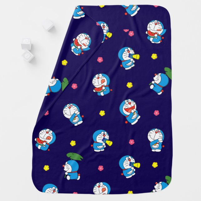 Doraemon Pattern Cute Cartoon Design Baby Blanket (In Situ)
