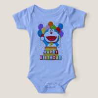 Doraemon with Cake and Balloon Art 