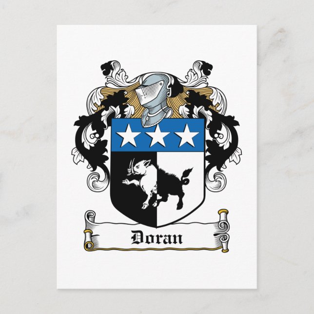 Doran Family Crest Postcard (Front)