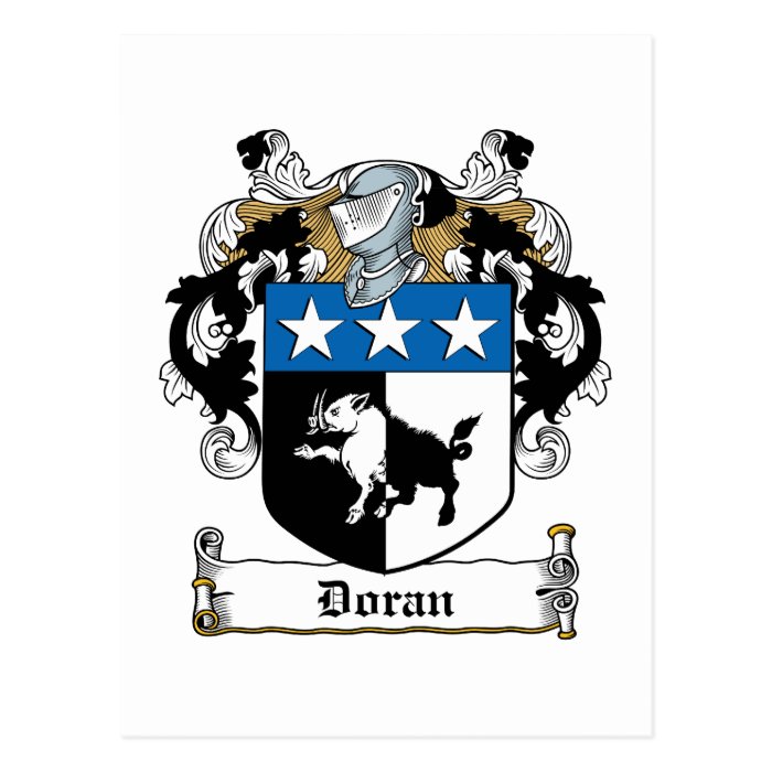 Doran Family Crest Postcards