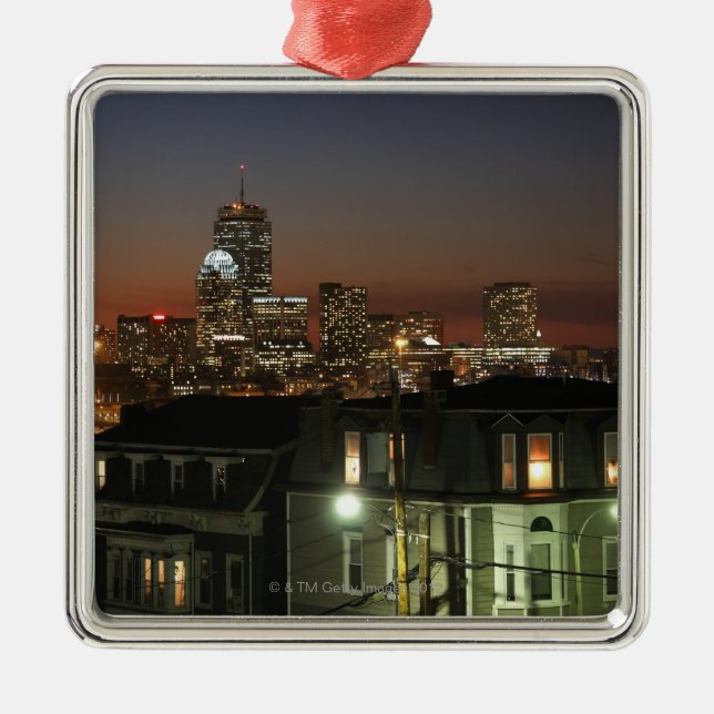 Dorchester Heights neighborhood of Boston Metal Ornament (Front)
