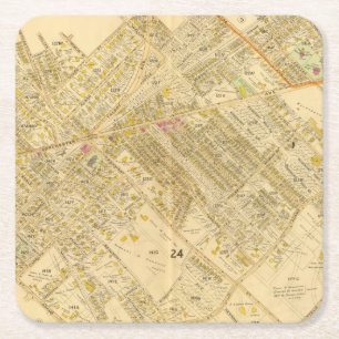 Dorchester, Massachusetts 2 Square Paper Coaster
