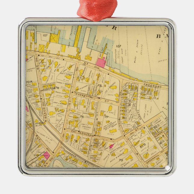 Dorchester, Massachusetts 3 Metal Ornament (Front)