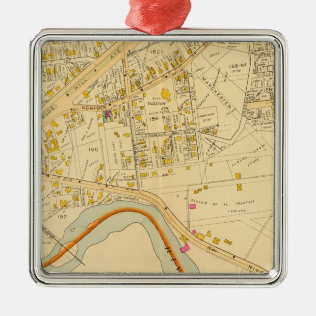 Dorchester, Massachusetts 6 Metal Ornament (Front)