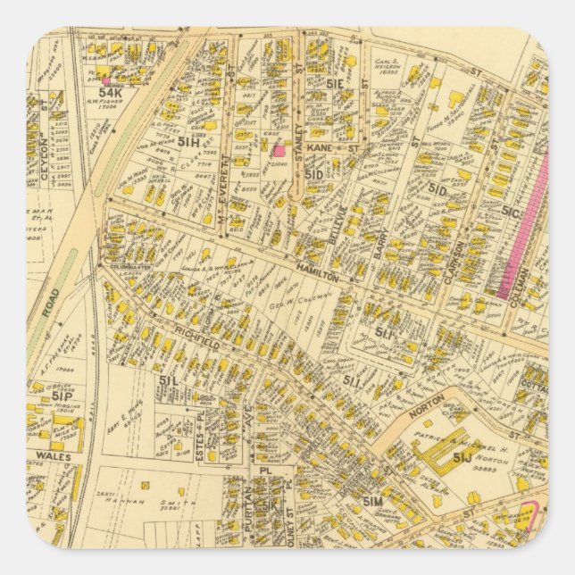 Dorchester, Massachusetts 7 Square Sticker (Front)