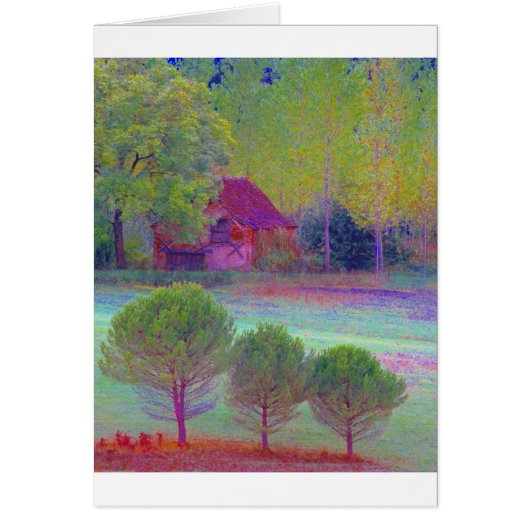 Dordogne Color Collage Cards (Front)