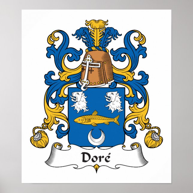 Dore Family Crest Poster (Front)