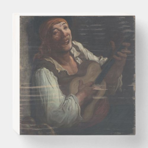 Dor Guitariste Gustave dore painting Wooden Box Sign