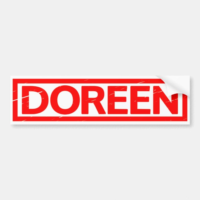 Doreen Stamp Bumper Sticker (Front)