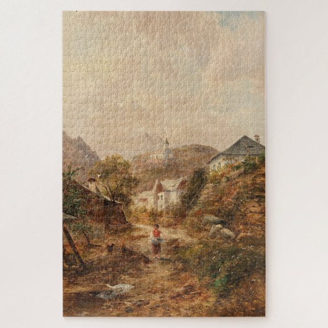 Dorf – Emil Barbarini Jigsaw Puzzle (Vertical)