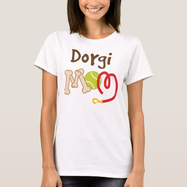 Dorgi Dog Breed Mom Gift T-Shirt (Front)