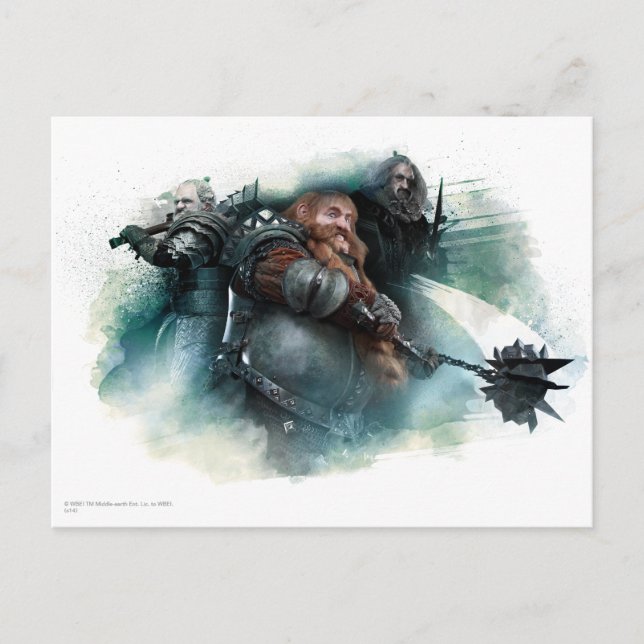 Dori, Bombur, & Oin Graphic Postcard (Front)