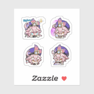 Dori Genshin Impact 4 Pack Sticker Sheet