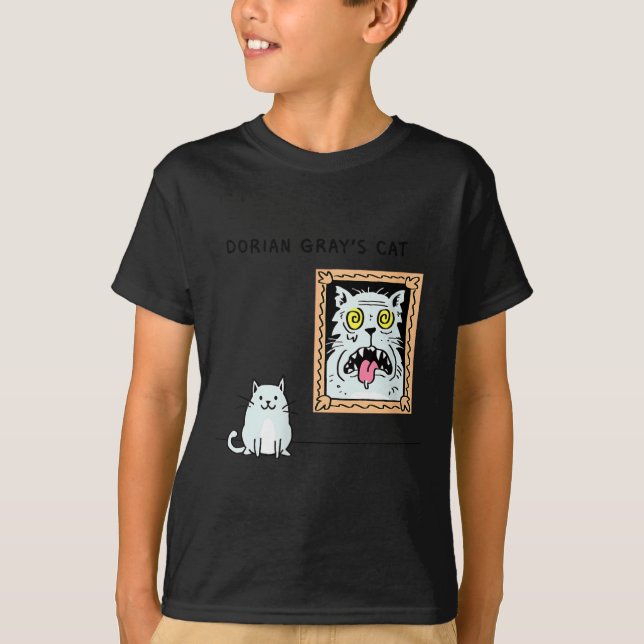 Dorian Gray's Cat Teeshirt From Skunkbear  T-Shirt (Front)