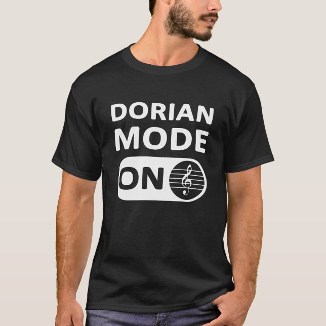 Dorian Music Mode On - Men's T-Shirt (Front)