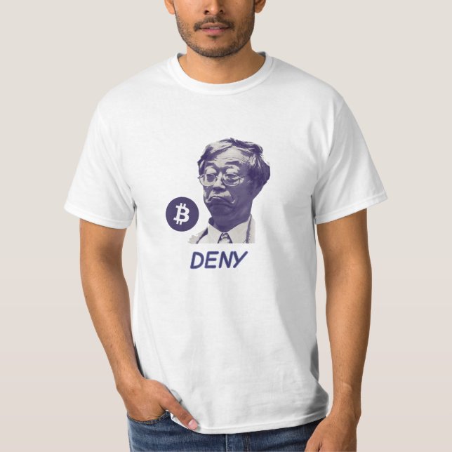 Dorian Satoshi Nakamoto Deny T-Shirt (Front)