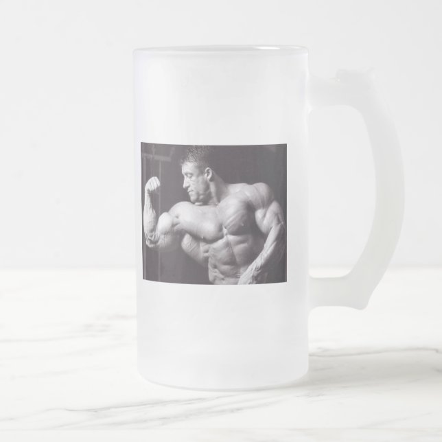 dorian YATES Mr. O Frosted Glass Beer Mug (Right)
