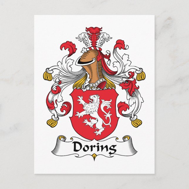 Doring Family Crest Postcard (Front)