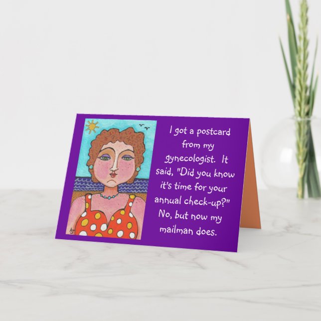 DORIS:  I got a postcard... - greeting card (Front)