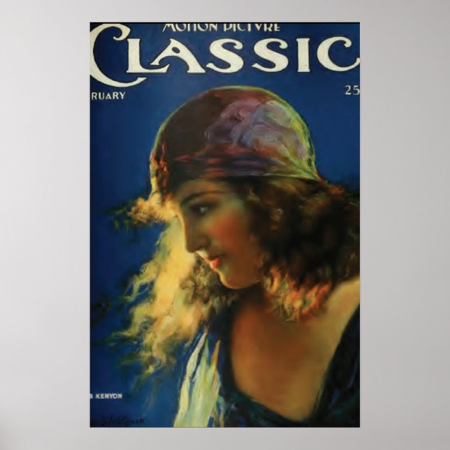 Doris Kenyon Silent Film Star Vintage Poster (Front)