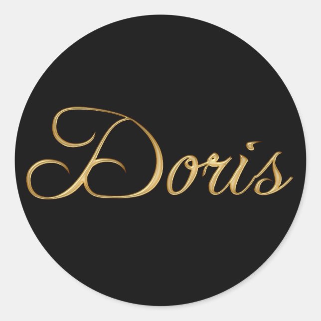 DORIS Name Branded Personalised Gift Stickers (Front)