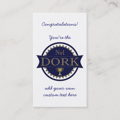 Dork Award Custom Business Cards