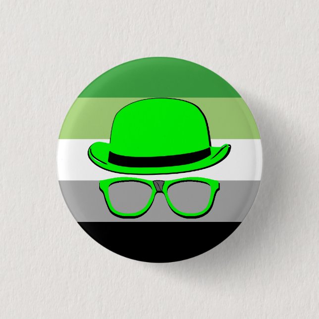 Dork Night Arrow Pride Button (Front)