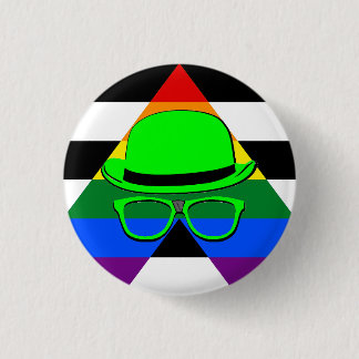 Dork Night Straight Ally Button