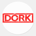 Dork Stamp Classic Round Sticker