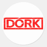 Dork Stamp Classic Round Sticker