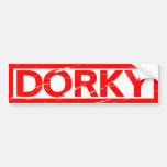 Dorky Stamp Bumper Sticker