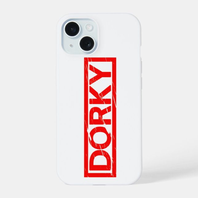 Dorky Stamp Iphone Case (Back)