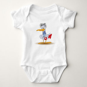 Dorky Stork Baby Bodysuit