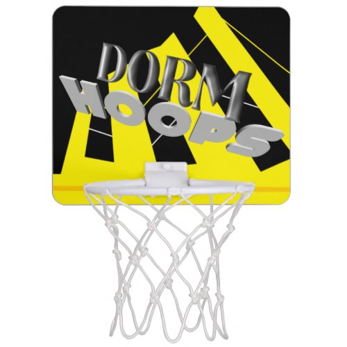 Dorm Hoops black and gold