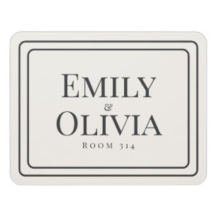 Dorm Room Door Sign Personalized Name Room Sign