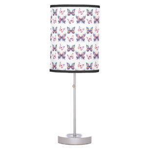 Dorm Room Lamp Colorful Butterfly Pattern