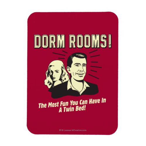 Dorm Room Most Fun Twin Bed Magnet