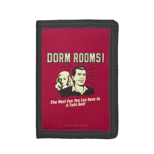 Dorm Room Most Fun Twin Bed Tri_fold Wallet