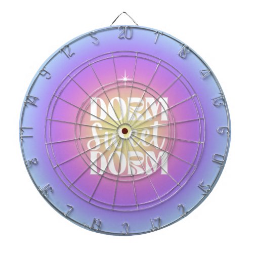 Dorm Sweet Dorm Blue  Purple Gradient Aura Dart Board