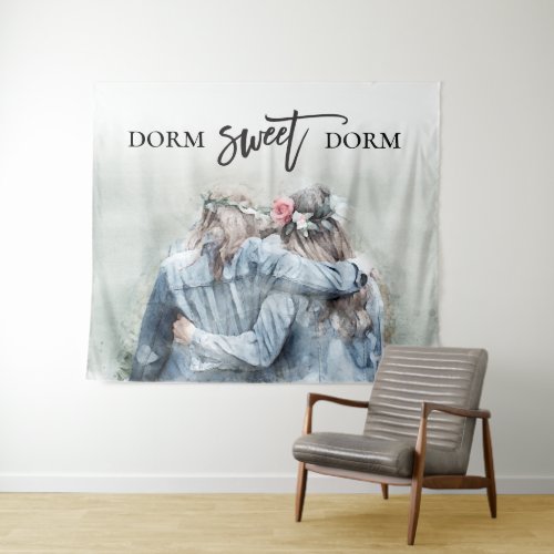 Dorm Sweet Dorm College Room Mates Wall Hanging Tapestry