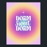 Dorm Sweet Dorm Fuchsia & Aqua Gradient Aura Poster<br><div class="desc">Living away from home for the first time can be a little nerve-racking, but nothing trumps the excitement of finally being able to decorate your own living space! Shop for anything from wall art to bedspreads and add a personal touch to your dorm room with trendy products designed for you...</div>