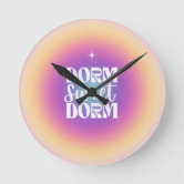 neon abstract trippy clock